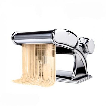 Imagem de Bestfer Máquina de Macarrão Massa Profissional Cilindro Removível Inox com Manivela 3 Tipos BFH1570