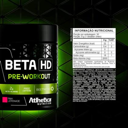 Imagem de Beta Hd Pre Workout W/ Stevia 240g Athletica Nutrition