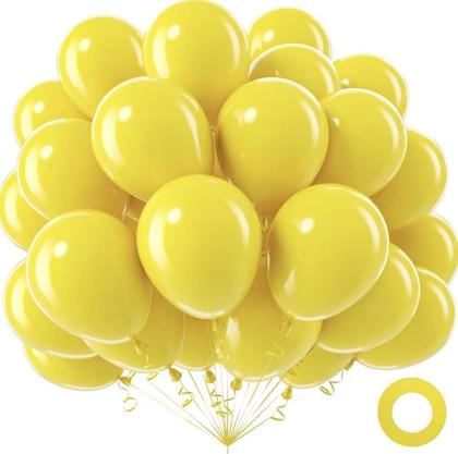 Imagem de Bexigas Amarela 9 polegadas