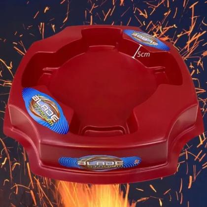 Imagem de Beyblade Arena Pista Pião Combate Batalha Grande Lançador