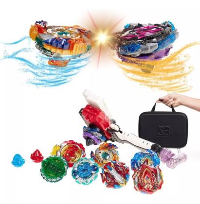 貝桶　2個セット Beyblade Maleta Kit Com 8 Beyblade + Lançador Dupla Rotação