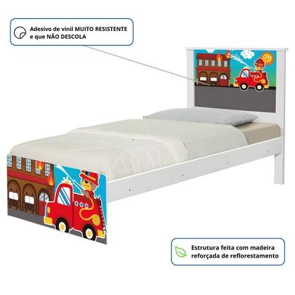 Imagem de Bi Cama Juvenil Zap Bombeiro com Colchões