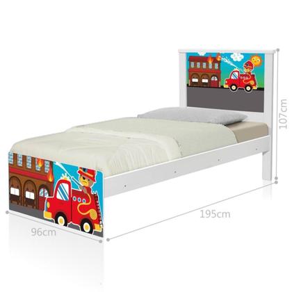 Imagem de Bi Cama Juvenil Zap Bombeiro com Colchões