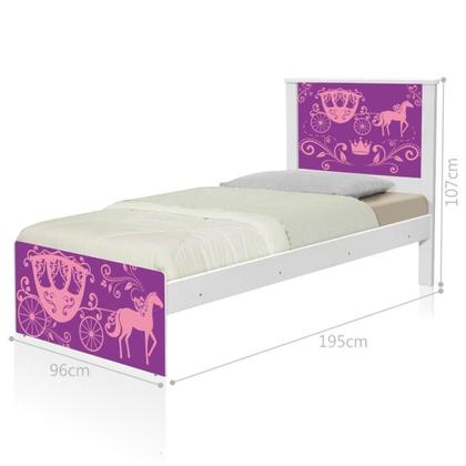 Imagem de Bi Cama Juvenil Zap Carruagem Princesa com Colchões