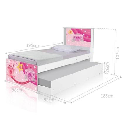 Imagem de Bi Cama Juvenil Zap com Cabeceira Carruagem Castelo