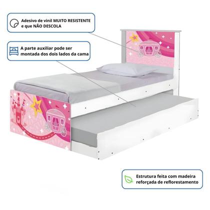 Imagem de Bi Cama Juvenil Zap com Cabeceira Carruagem Castelo