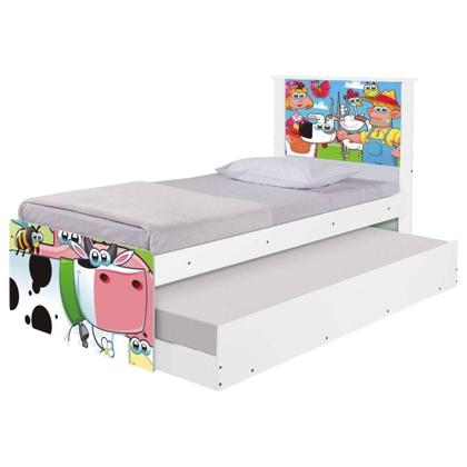 Imagem de Bi Cama Juvenil Zap com Cabeceira Fazendinha Feliz