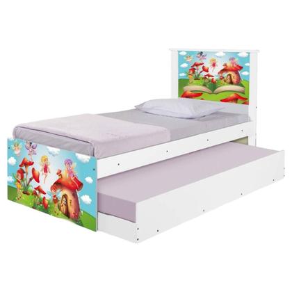 Imagem de Bi Cama Juvenil Zap com Cabeceira Mundo das Fadinhas
