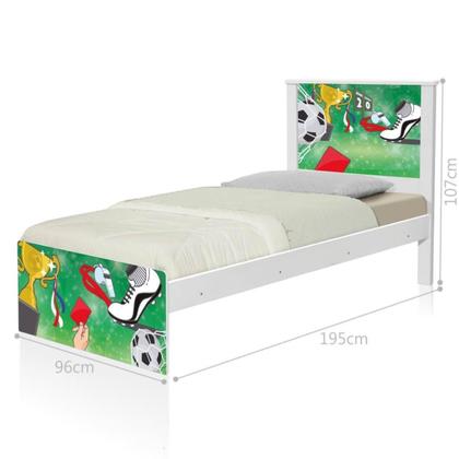 Imagem de Bi Cama Juvenil Zap Futebol Placar com Colchões