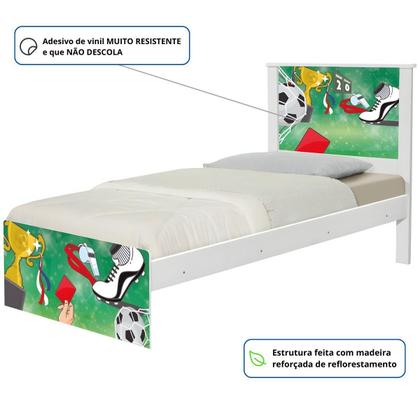 Imagem de Bi Cama Juvenil Zap Futebol Placar com Colchões