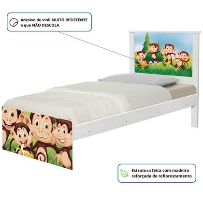 Imagem de Bi Cama Juvenil Zap Safari Macaquinhos com Colchões