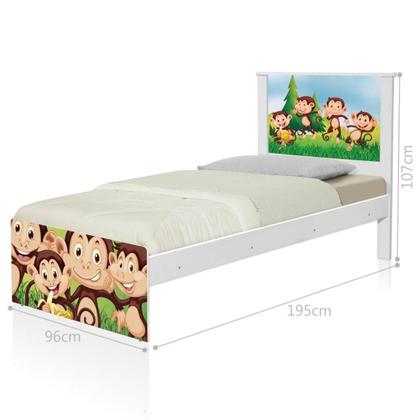 Imagem de Bi Cama Juvenil Zap Safari Macaquinhos com Colchões