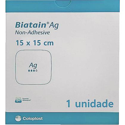 Imagem de Biatain Ag Non Adhesive - Curativo Biatain Ag Espuma Com Prata Não Adesivo 15x15cm UNIDADE