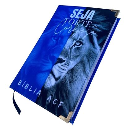 Imagem de Biblia ACF Leão azul seja forte e corajoso