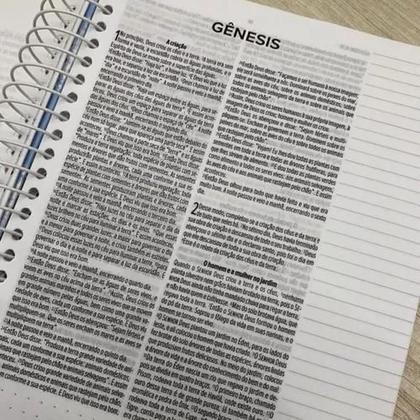 Imagem de Bíblia anote nvt slim  capa dura jeans magnólia  com espiral