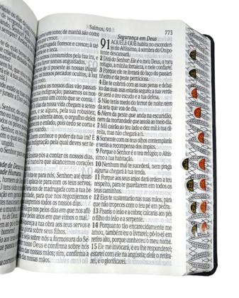 Imagem de Bíblia assembleia pentecostal letra Jumbo Extra Gigante E Harpa Capa Arabesco Dourada