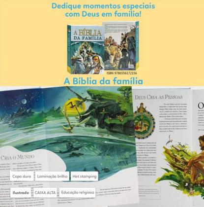 Imagem de Bíblia Da Família - Capa Dura Com Ilustrações Em Aquarela E Ensinamentos Do Velho E Novo Testamento