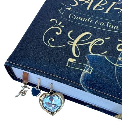 Imagem de Bíblia da Mulher Sábia de Estudos Realeza 100% Glitter com Abas adesivas + Elástico + Marcador com pingentes