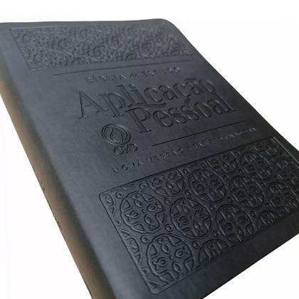 Imagem de BIBLIA DE ESTUDO APLICAÇÃO PESSOAL 3º EDIÇÃO - LUXO - NVT - GRANDE - PRETA - CPAD
