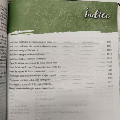 Imagem de Bíblia de estudo da mulher de deus  letra grande  com harpa e índice  capa de luxo pink