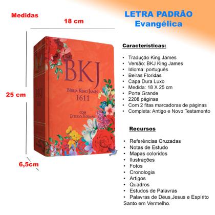 Imagem de Biblia de Estudo King James 1611 Holman Feminina