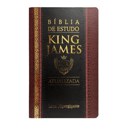 Imagem de Bíblia de Estudo King James Atualizada Capa Dura Tradicional Cristã Evangélica Gospel Índice Crente Feminina Mulher Home