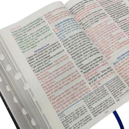 Imagem de Bíblia de estudo king james  atualizada  com textos coloridos  capa de luxo feminina  com índice