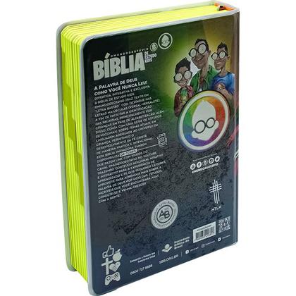 Imagem de Bíblia de Estudo para Crianças Kids O Mundo de Otávio Letras Grandes Maiúsculas Na Linguagem de Hoje NTLH Capa Leão