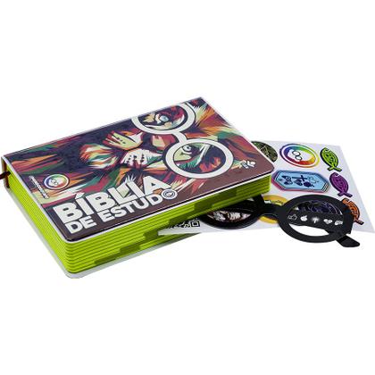 Imagem de Bíblia de Estudo para Crianças Kids O Mundo de Otávio Letras Grandes Maiúsculas Na Linguagem de Hoje NTLH Capa Leão