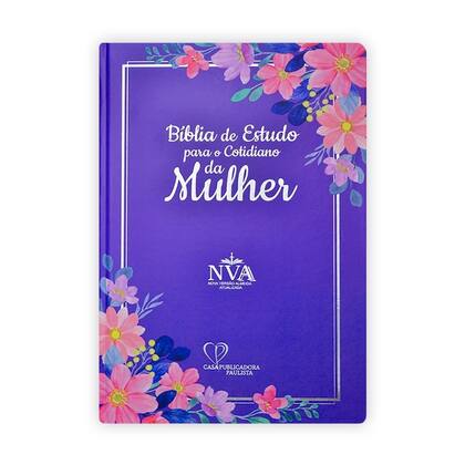Imagem de Biblia de estudo para o cotidiano da mulher nva capa dura - lilas