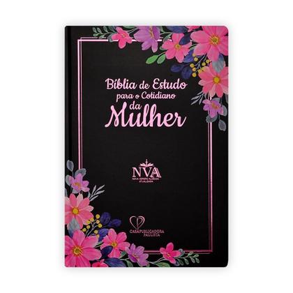 Imagem de Biblia de estudo para o cotidiano da mulher nva capa dura - preta