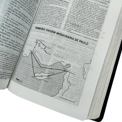 Imagem de Biblia de estudo pentecostal  média  arc edição 95  preta  cpad