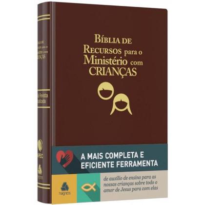 Imagem de Bíblia de Recursos p/ Ministério Luxo Marrom - EDITORA HAGNOS 