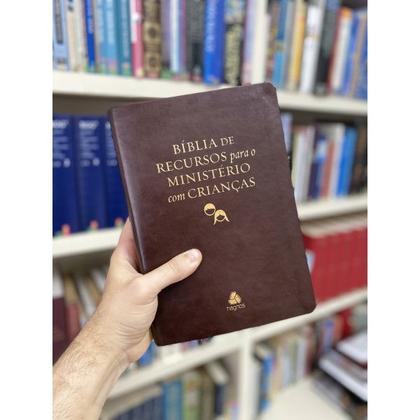 Imagem de Bíblia de Recursos p/ Ministério Luxo Marrom - EDITORA HAGNOS 
