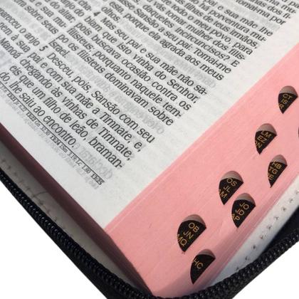 Imagem de Bíblia e Harpa Pentecostal - Letra Hipergigante Plus - Laço Pink