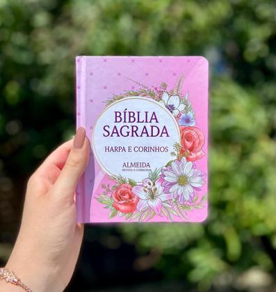 Imagem de Biblia Feminina Adolescente Para Bolsa Pentecostal Assembleia Batista Universal Harpas Coros Promessas Índice