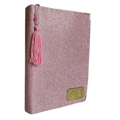 Imagem de Bíblia Feminina Perolada Glitter Letra Gigante com Harpa e Capa Protetora