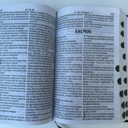 Imagem de Bíblia King James Leão Ele vive em mim com indice e Letras grandes