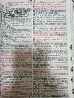 Imagem de Biblia letra jumbo Luxo com Harpa KC