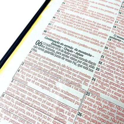 Imagem de Biblia letra jumbo - rc pjv harpa ziper preta