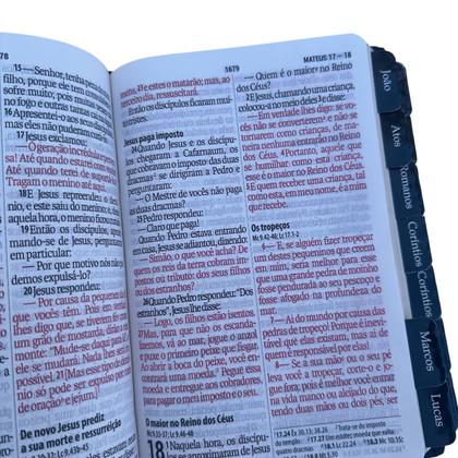 Imagem de Biblia Letra Supergigante sbb compacta Preta com abas adesivas