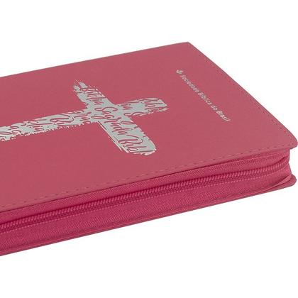 Imagem de Bíblia Linha Ouro - Jesus - Capa Pink