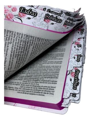 Imagem de Bíblia Pentecostal Assembleia Letra Grande Capa Dura Leão Feminina Harpa Coros Abas Adesivas Para Índice