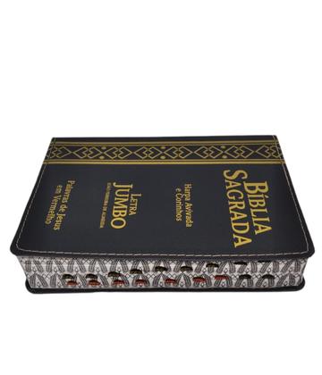 Imagem de Bíblia Pentecostal Evangélica Letra Jumbo Harpa + 640 Coros Preta