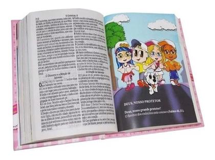Imagem de Bíblia Pentecostal Infantil Ilustrada Com Harpa E Coros