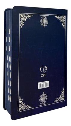 Imagem de Bíblia Pentecostal Jumbo Capa Dura Campacta Azul - Com Índice Harpa Coros João Ferreira De Almeida