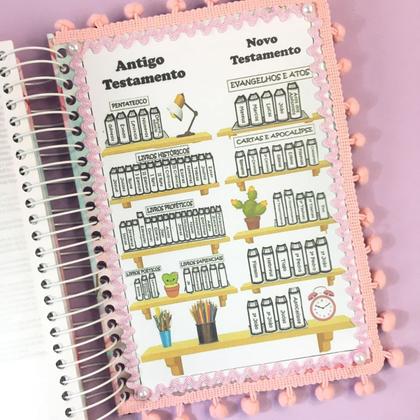 Imagem de Bíblia Sagrada Anote Espiral Magnólia Versão KING JAMES Letra Normal Capa Dura PERSONALIZADA