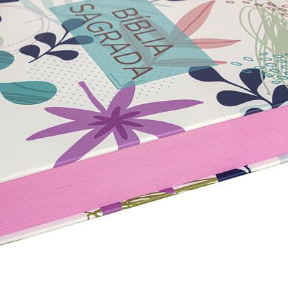 Imagem de Bíblia Sagrada - ARA - Para Evangelização - Capa Dura - Flores