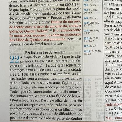 Imagem de Bíblia Sagrada BKJ 1611 King James Grande Fiel com Estudo Holman ACF Índice Letra Normal Capa Luxo Preta