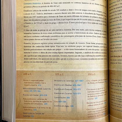 Imagem de Bíblia Sagrada BKJ 1611 King James Grande Fiel com Estudo Holman ACF Letra Normal Capa Luxo C/ Índice Preto e Marrom